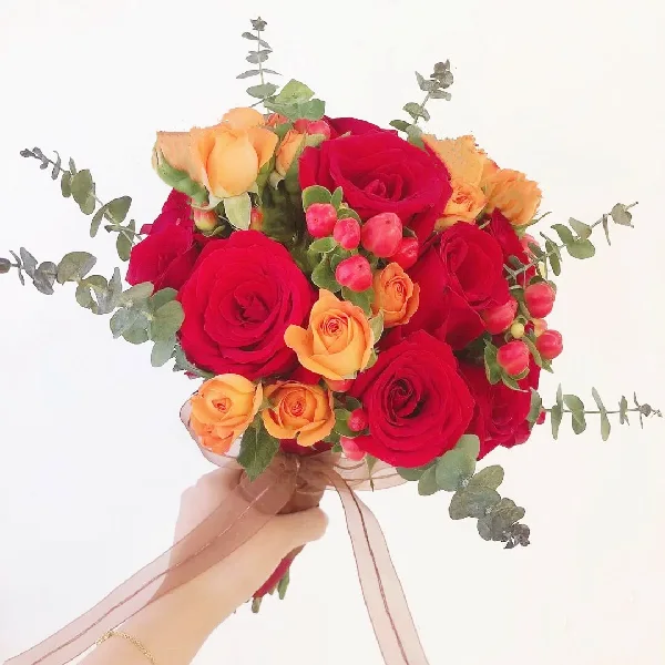 卡布奇诺玫瑰花束