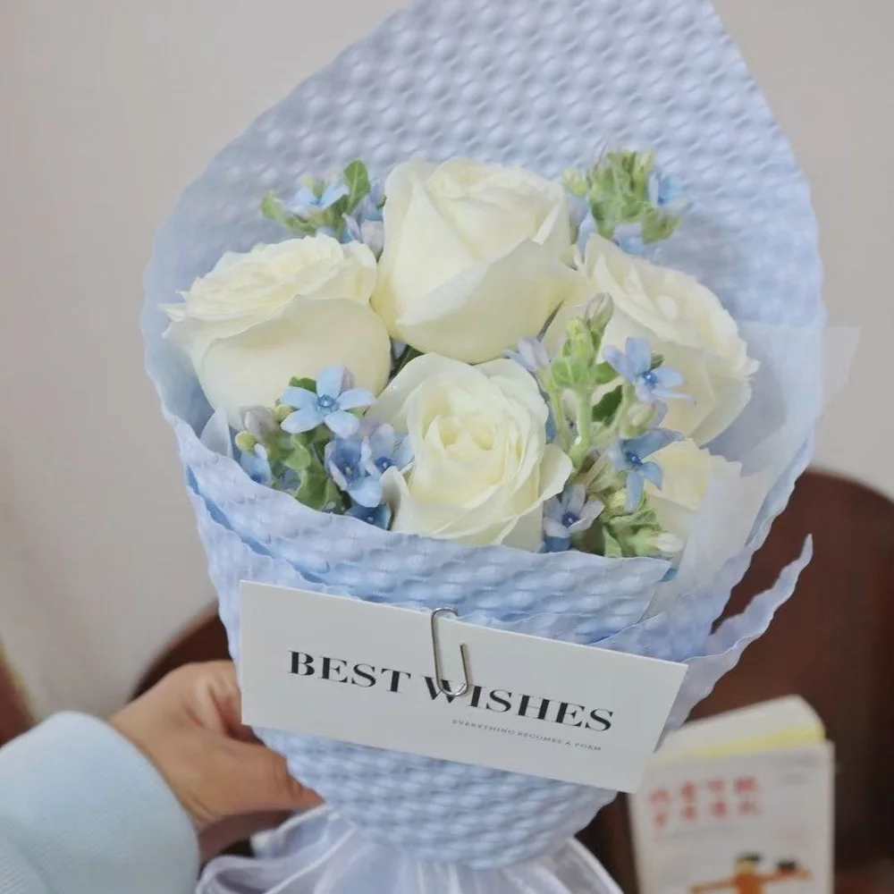 永远浪漫·5朵白玫瑰