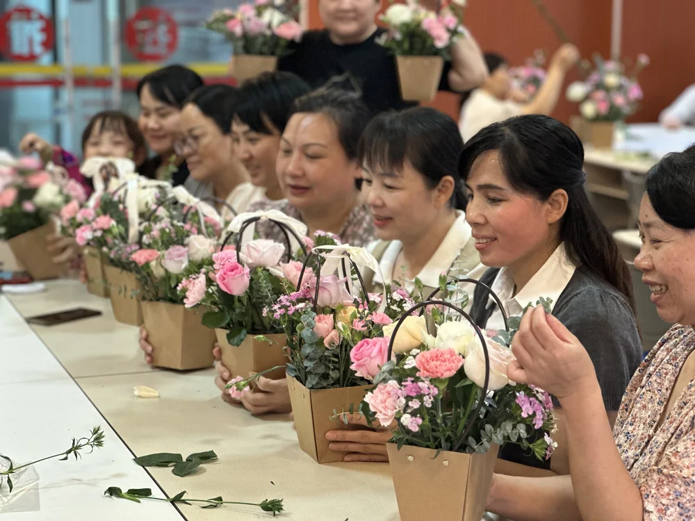 花艺课堂花材准备
